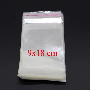 

200pcs 9x18cmClear Cellophane Cello Bags Plastic OPP Card Display Self Adhesive Peel Seal