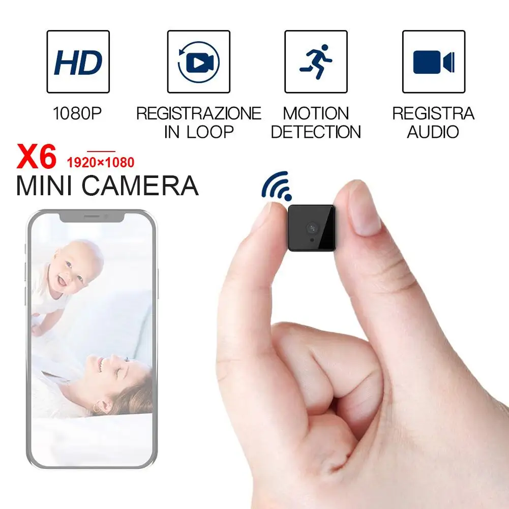 

X6 Wireless Surveillance Camera Wifi Mini DV Camera HD Night Vision IP Security Camcorder HD 1080P DV DVR Night Vision