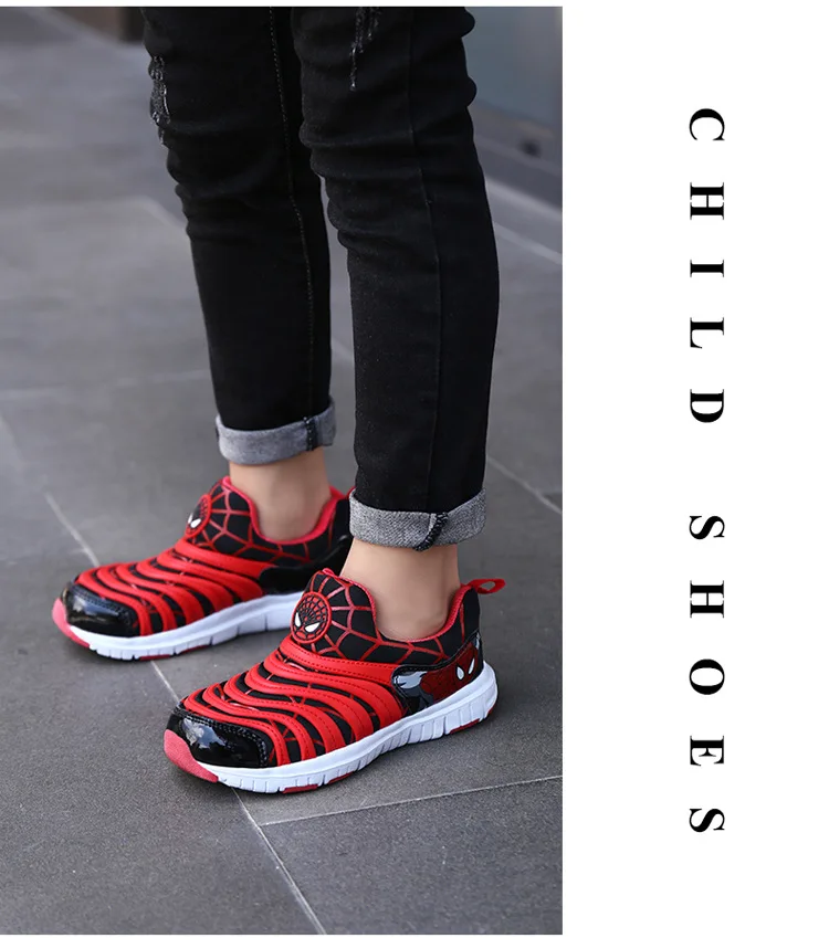 Caterpillar Boys Girls Sneakers Casual Shoes Spiderman Baby Children Hot Sport Soft Sole Breathable Kids Anti-Slippery Shoes  (15)
