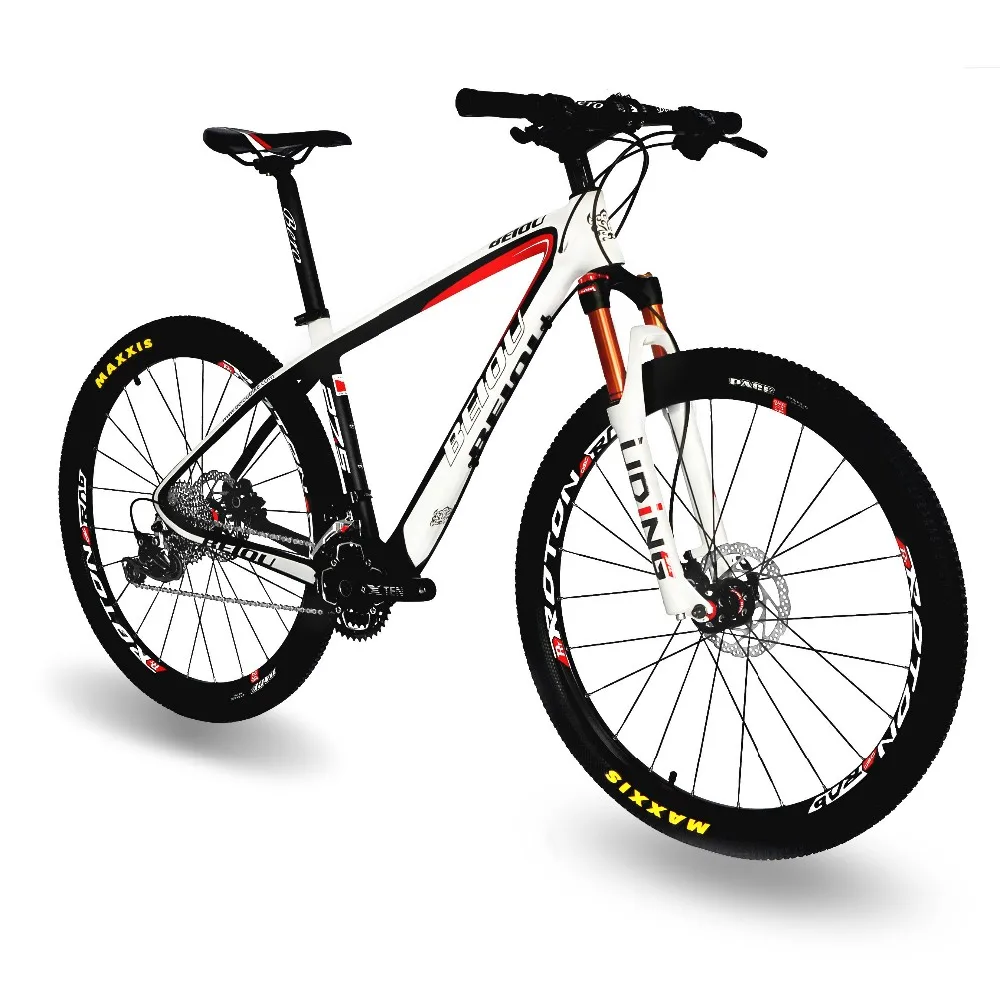 Clearance BEIOU Carbon 27.5-Inch Mountain Bike 17" Frame 30 Speed SHI MANO M610 DEORE 650B MTB T800 Fiber Ultralight 10.8kg Matte 3K CB20 0