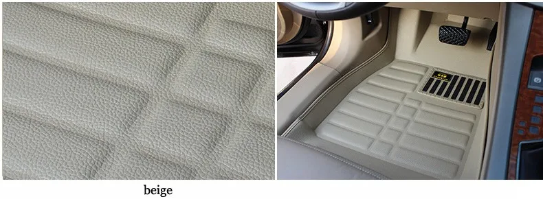 lsrtw2017 leather car floor mat carpet for volkswagen vw tiguan 2007 2008 2009 2010 2011 2012 2013 accessories