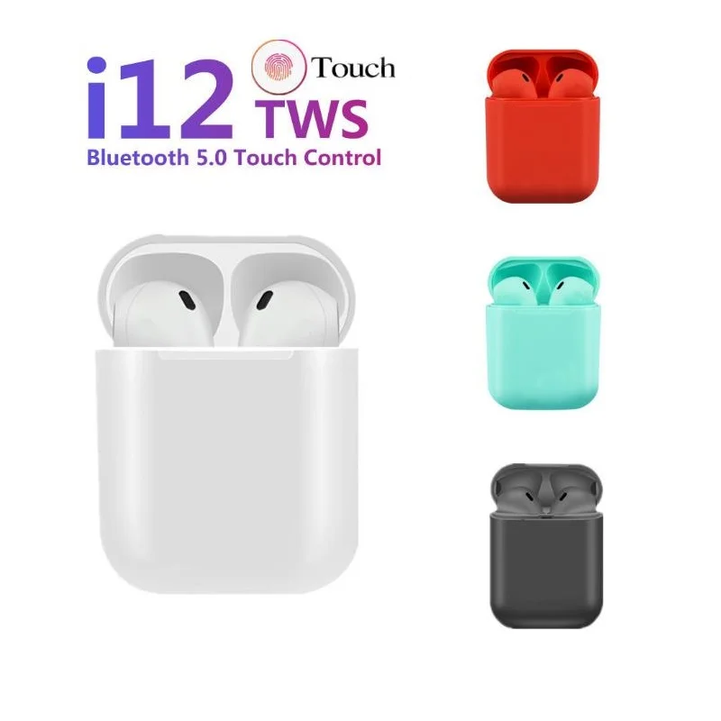 

i12 TWS Wireless Headset Bluetooth earphone sport 5.0 Stereo Wireless Earbud For Apple phone air Bluetooth Headphones Wireless