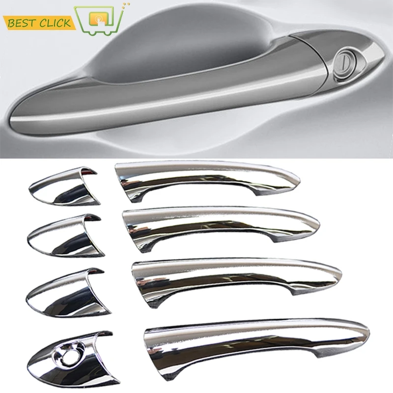 

Chrome Door Handle Cover Trim For 2011-2014 Hyundai Sonata i45 YF Car Styling Cap Molding Moulding Garnish Accessories 2012 2013