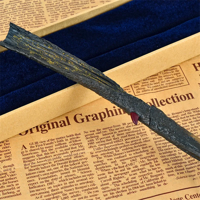 НОВЕЙШИЙ МЕТАЛЛИЧЕСКИЙ сердечник Deluxe COS волшебная палочка Gellert Grindelwald/волшебная