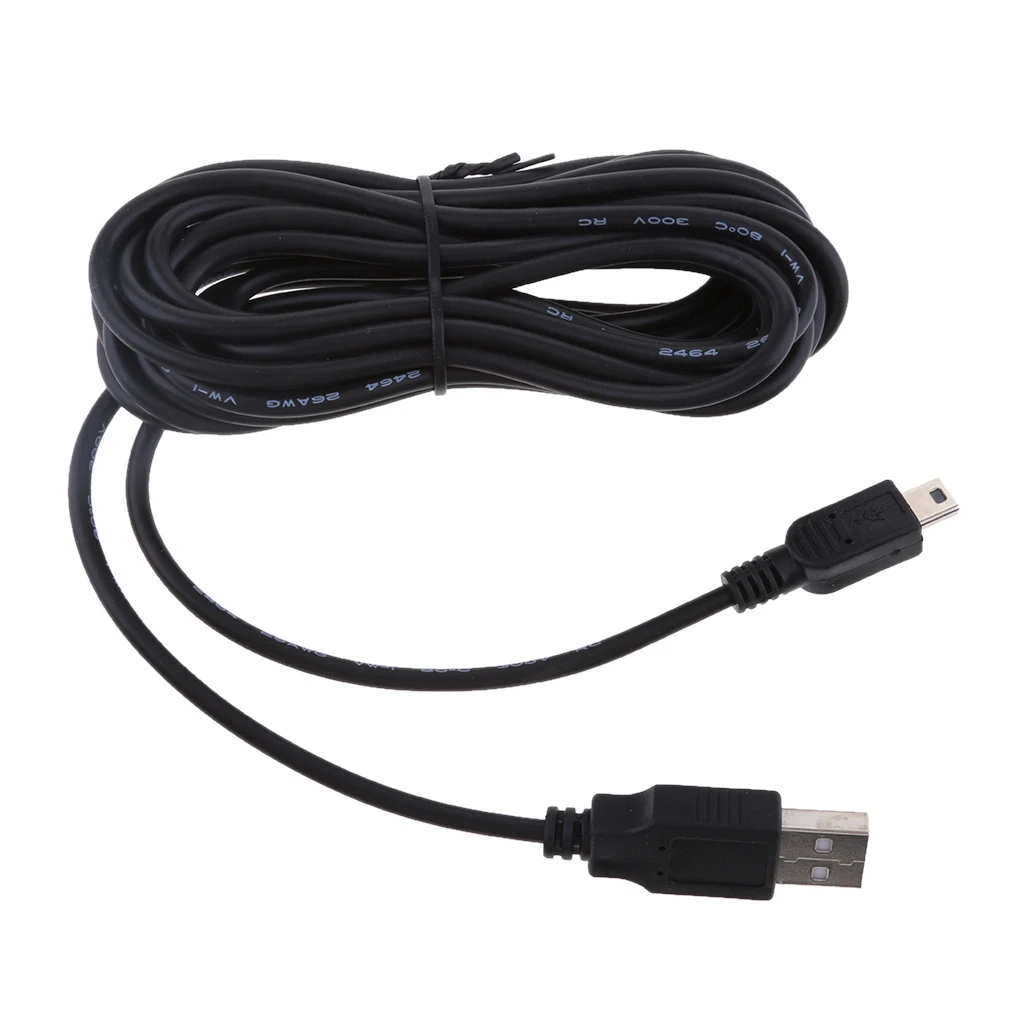 Universal 5V 2A Mini USB Chargers Cable Direct Head Plug DVR GPS Charging Cables Easy Use
