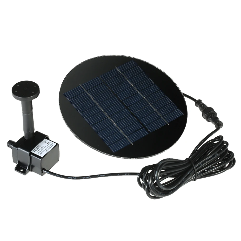 9V 1.5W Water Pump Solar Panel Solar Powered Fountain Submersible
