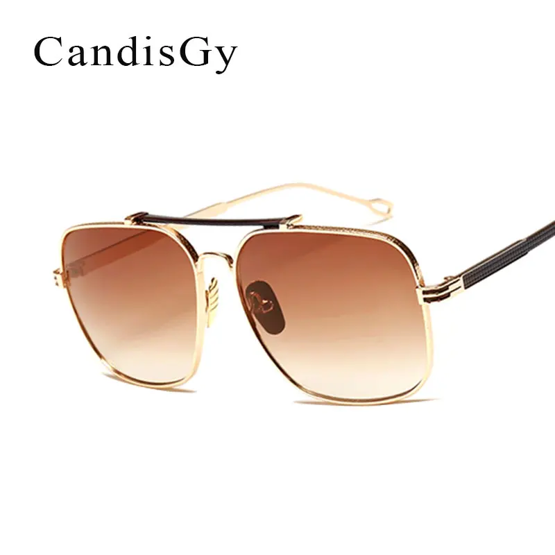 

Square Women Men Mirror Sunglasses 2017 Pilot Italy New Fashion Brand Designer Lady Sun Glasses Female