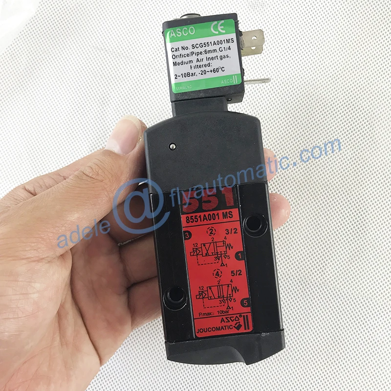 SC8551A001MS Соленоидный клапан ASCO с нуматикой