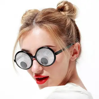 

Moving Eyeballs Sunglasses Creative Novelty Party Eye wear Fancy Toy Halloween Party Cosplay Costumes Joke Toy