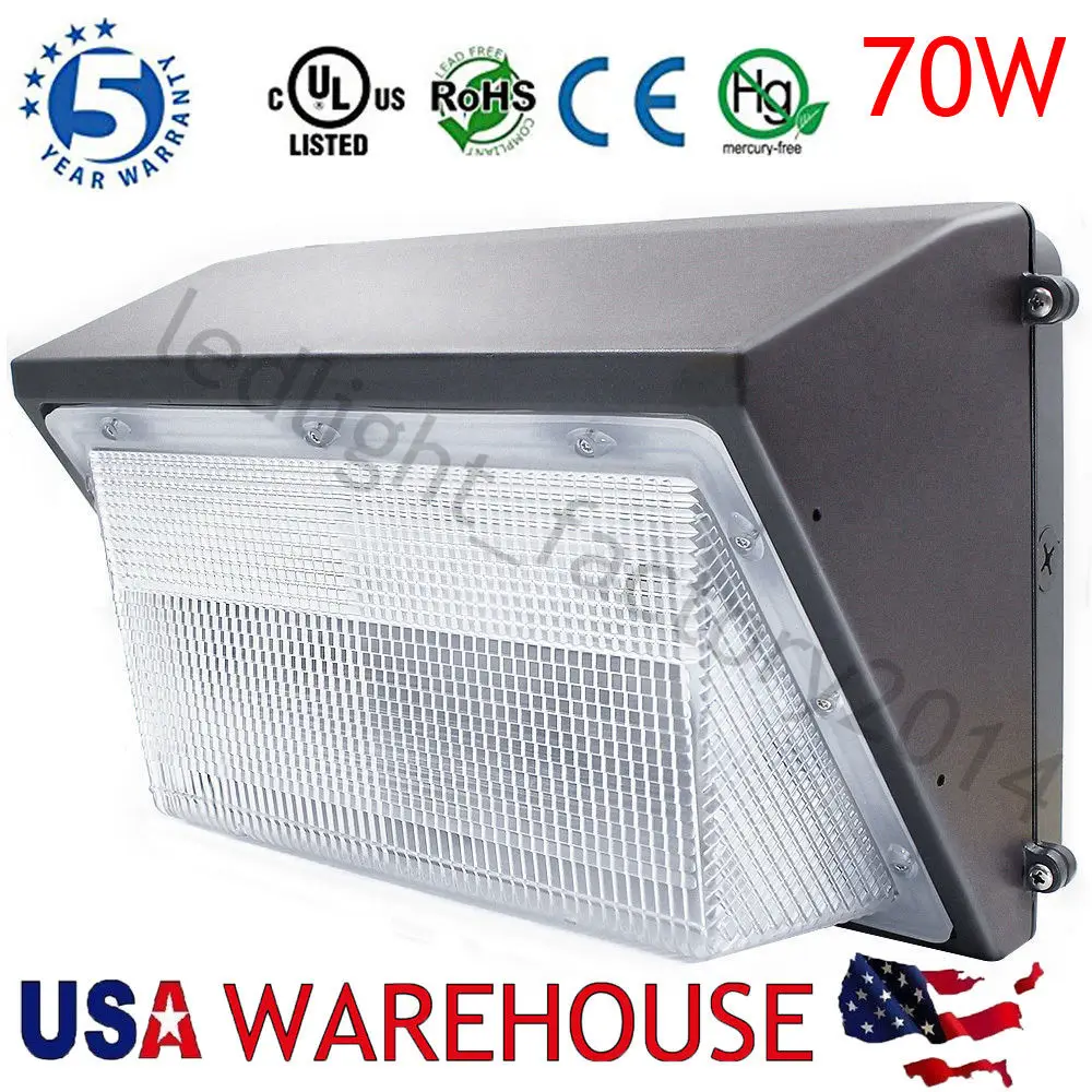 Buy 4 Pack 70Watt LED Industrial Wall Pack Fixture