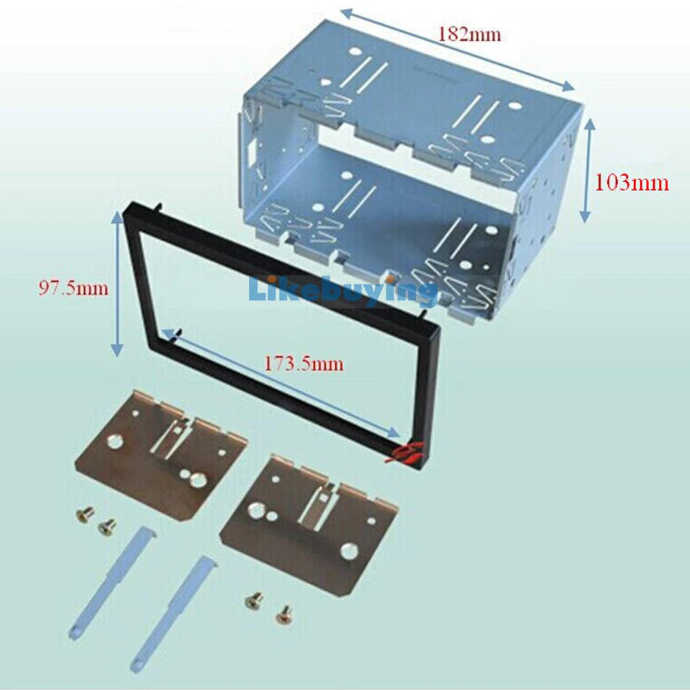 2 din / Double Din Universal Car Installation Metal Frame Cage / Mount