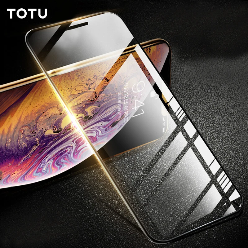 

TOTU Screen Protector For iPhone Xs Max XR 10H Tempered Glass For iPhone Xr XS Max Full Coverage Front Protective Glass Film
