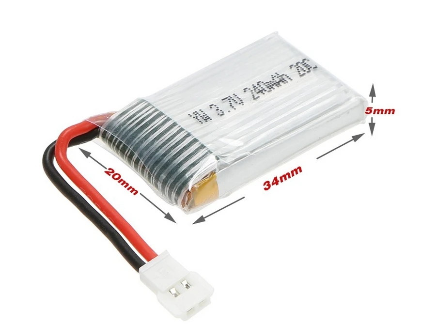 

DXF 3.7v 240mah 20C Li-Po Battery and 1 to 5 charger For Hubsan H107L JJRC H22 Syma X11 Li-poly Battery
