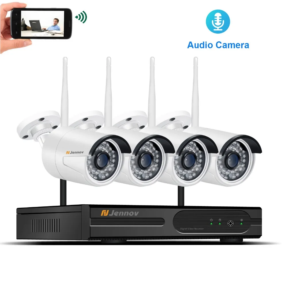 

Audio Record Home Wireless Security CCTV IP Camera System Video Outdoor Surveillance Kits 960P 1.3MP Wi-fi Camera With 4CH NVR