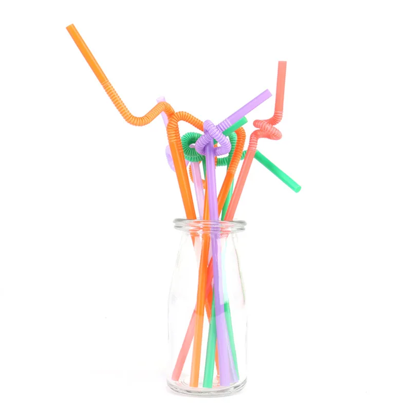 50 шт./пакет цвет моделирование креативное искусство соломинки одноразового изгиб сок пить молоко чай длинное соломы детская материалы ручной работы
