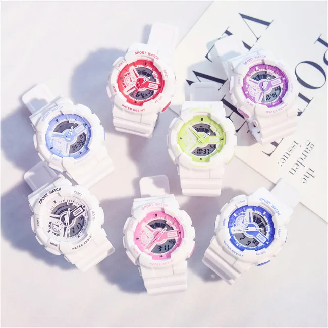 Электронные новые цифровые часы G Style Shock женские спортивные водонепроницаемые
