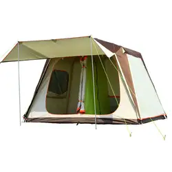 ZHUOAO 5-6 человек Professional use автоматический двухслойная палатка семейный тент для кемпинга водостойкий ветрозащитный Carpas Be Camping