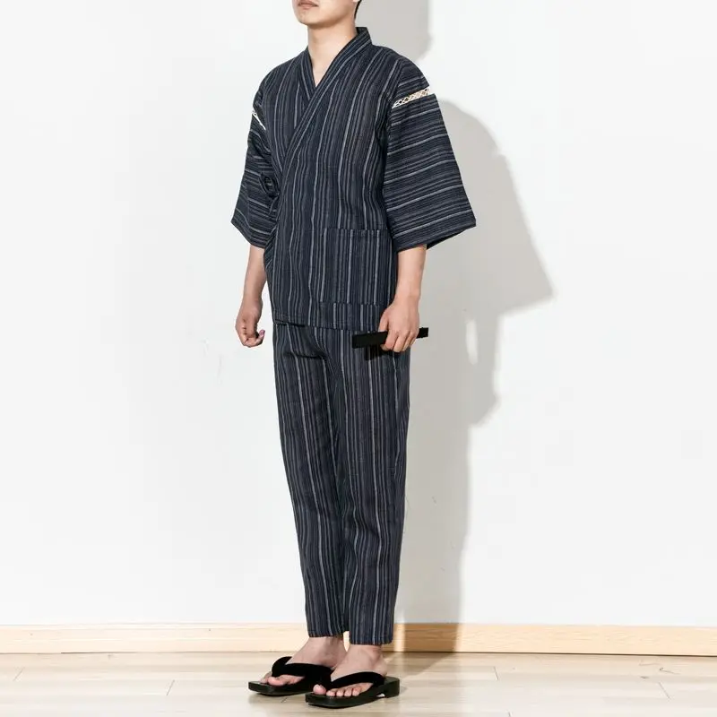 Autumn Japanese kimono pyjamas set Cotton