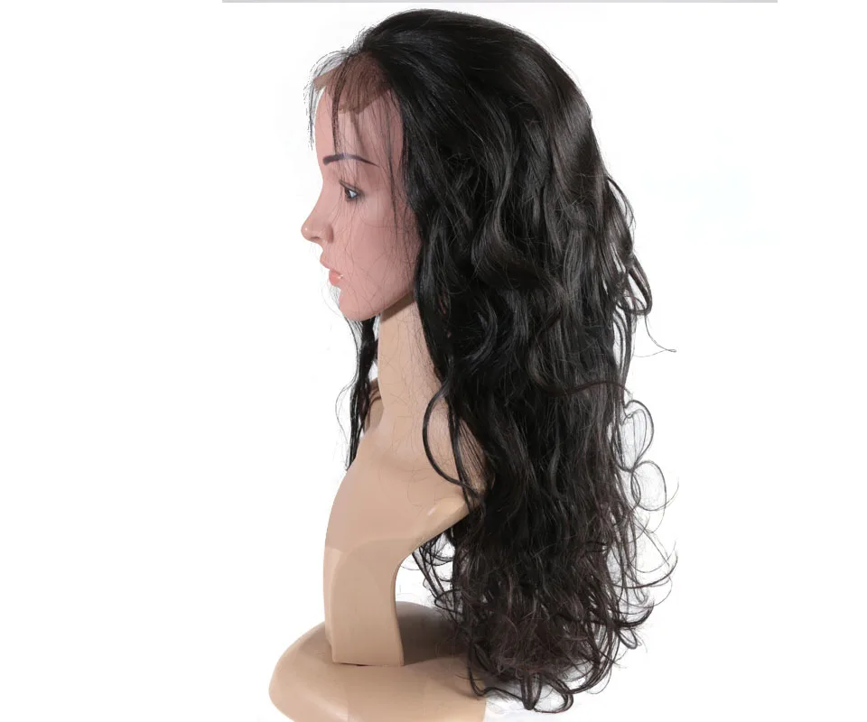 ALi queen бразильские объемные волнистые 4x4 парик с закрытием шнурка с волосами младенца 8 "до 24" девственные Remy человеческие волосы парики