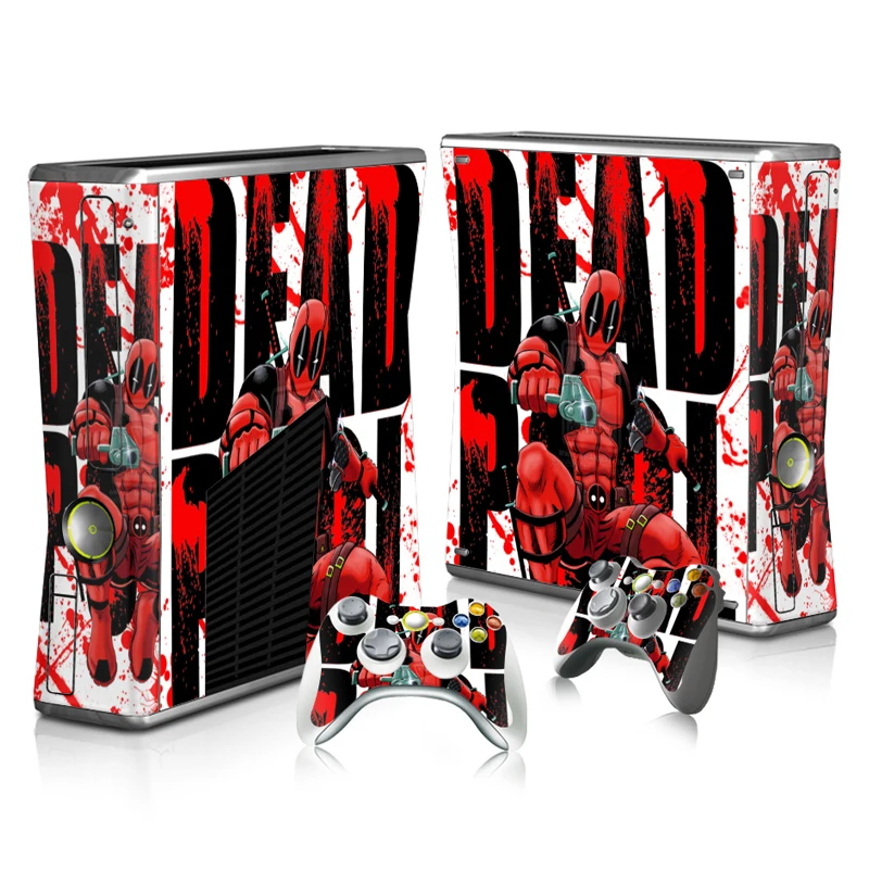 

Free Drop Shipping HOT SELLING Sticker Cover for Microsoft XBOX 360 Slim Vinyl Decals Console and 2 Game Controller Skins #3131