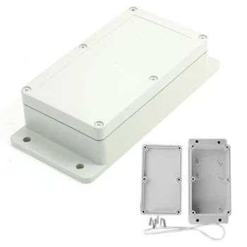 

Waterproof Power Junction Box White Plastic Enclosure Case 158mmx90mmx46mm For Electronic Project Instrument