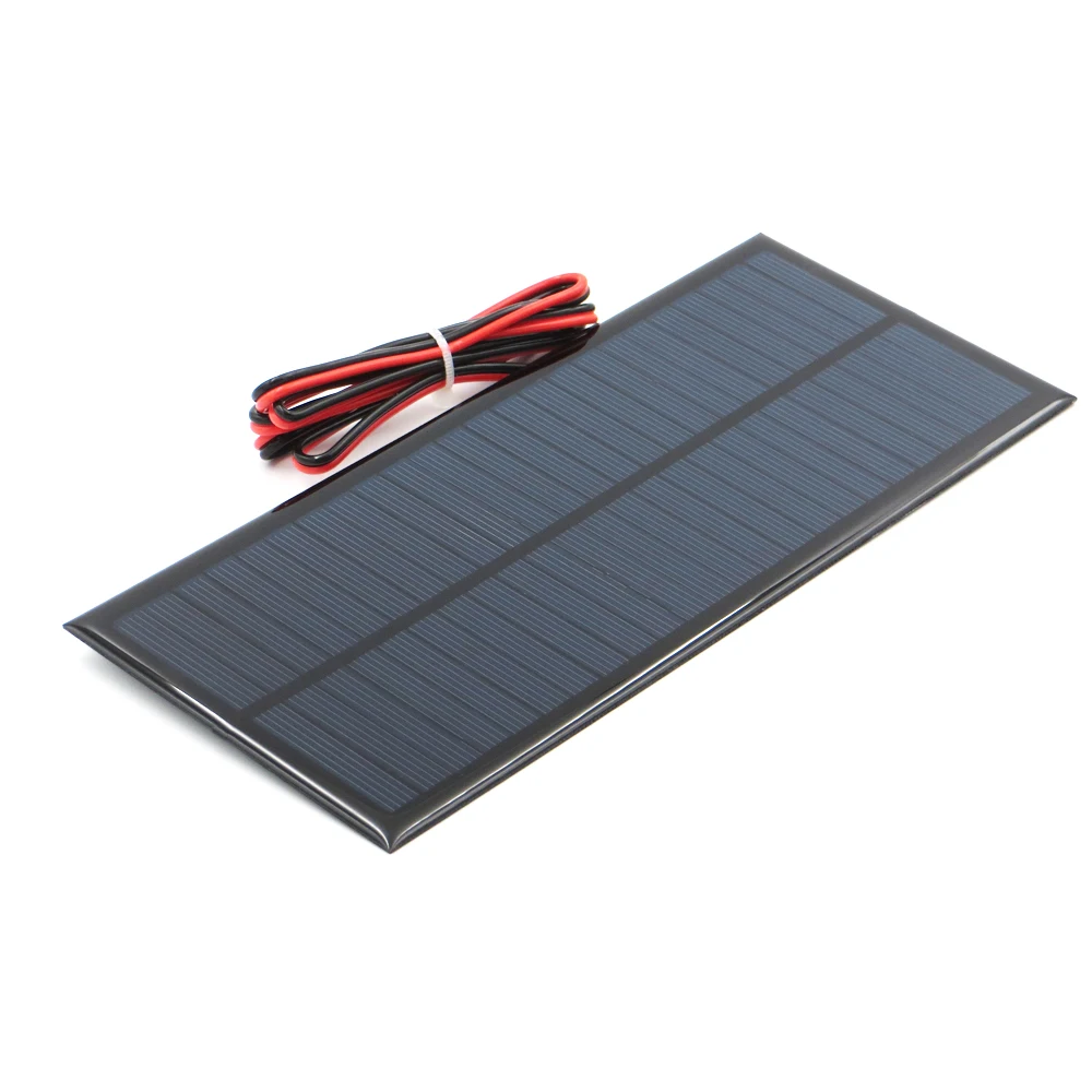 

12V 2.5Watt with 100cm extend cable Solar Panel Polycrystalline Silicon DIY Battery Charger Module Mini Solar Cell wire toy