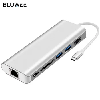 

6 in 1 USB Type C Hub Adapter Converter w/ 4K HDMI, 1000M Enthernet RJ45 Port, Type-C Charging Port, SD Card Reader & 2 USB 3.0