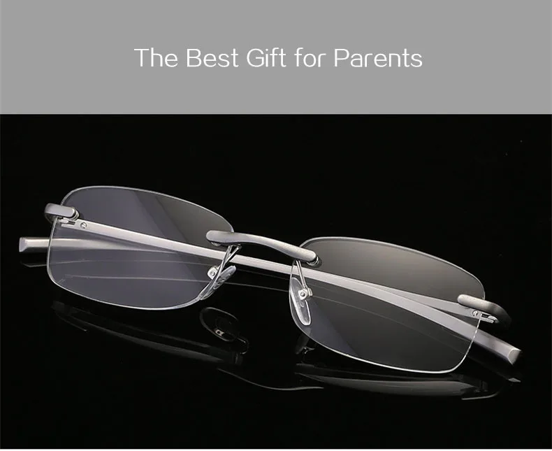 Сплав бескаркасные очки для чтения HD линзы очки без оправы для женщин и мужчин очки классические унисекс очки