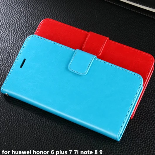 Новое поступление! Грязь Устойчив PU + PC флип кожаная сумка чехол для Huawei Honor 6 Plus 7 7i