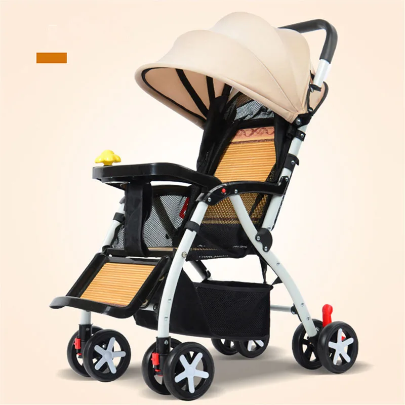 

Travel Portable stroller baby Can sit reclining foldable light 0-3 year old four-wheeled baby stroller pushchair Cool Summer