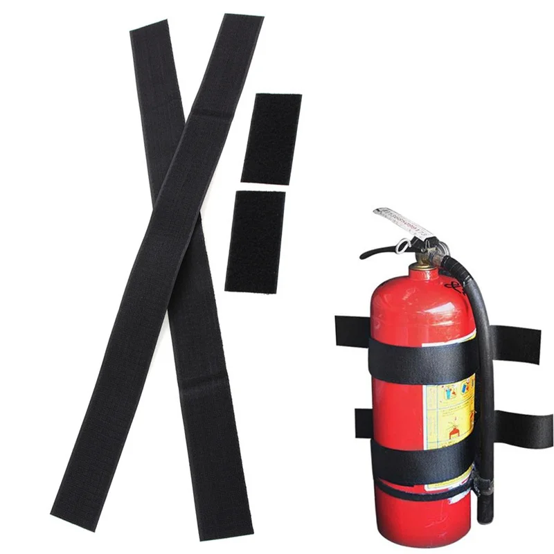 

4 Pcs/set Belt Car Trunk Nylon Belt Vehicle Fire Extinguisher Bracket Sticker Fixing Tape Car Styling Stowing Tidying Bag Strap