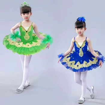 

Professional Ballet tutu Dresses For Girls Swan Lake Laciness Ballet Costume For Women Ballerina Dress Children Ballet Costumes