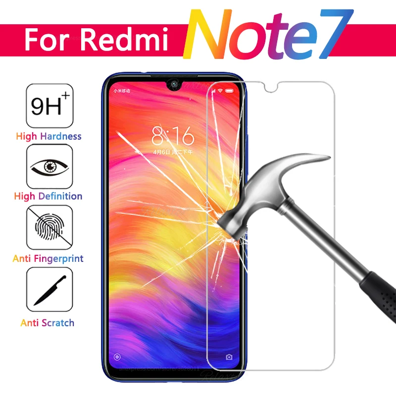 Защитное закаленное стекло для Xiaomi Redmi Note 7 6 Pro защита экрана xiomi redmi note6 pro note7