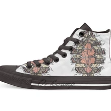 Новинка; дизайнерская Повседневная парусиновая обувь; обувь на заказ; Прямая