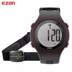Новый Ezon T037 Для мужчин Для женщин спортивные наручные часы цифровой сердечного ритма Мониторы открытый Бег Часы сигнализации хронограф Smart