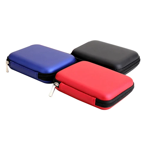 2,5 pouces USB Disque dur externe Housse de protection Mini rangement Case  Zipper Bag