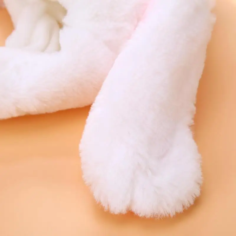 Милые детские Мультяшные плюшевые перемещение уши кролика Шапки игрушки забавные взрослых щипать мягкие ушные Животные Форма шляпа
