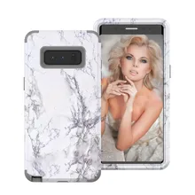 Del Granite Marble Contrast Color PC Hard Phone Cover Case For Samsung Galaxy Note 8 td922 dropship
