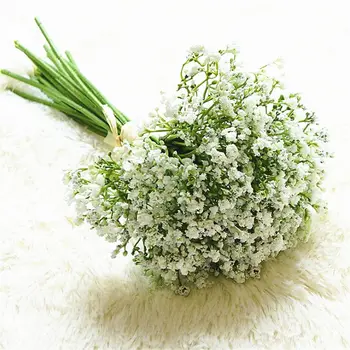 

1bunch Gypsophila baby's breath Artificial Flowers for home Wedding decoration bride's hand flower fake white flores