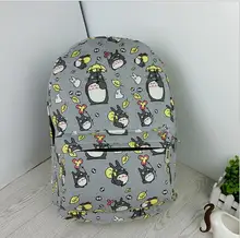 Anime My Neighbor Totoro Doraemon Backpack Canvas Bag School Bags for Boys Girls Casual Schoolbag Knapsack
