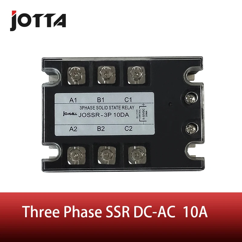 10A DC control AC SSR three phase Solid state relayphase solid state