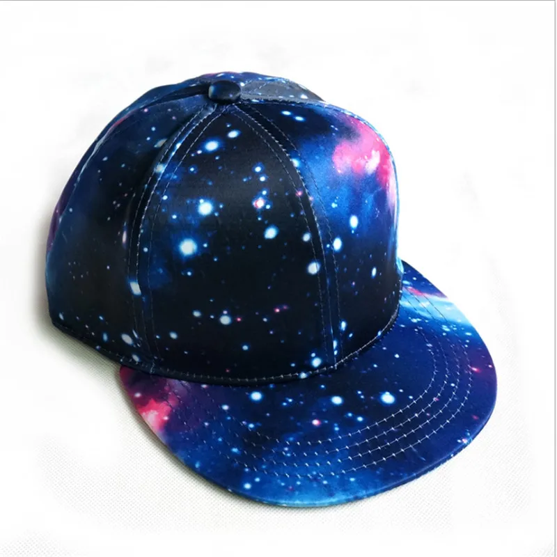 Новая мода галактика хип-хоп бейсболки унисекс Snapback шапки повседневные Bone кепки