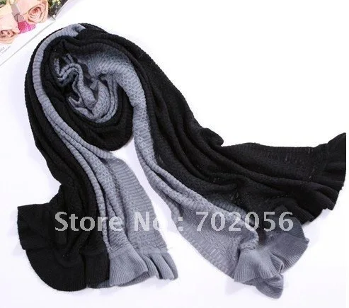 Женская 2 тон шарф на шею, Лидер продаж, 5 шт./лот#2414