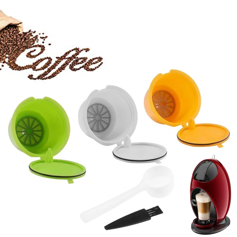 3 шт. многоразовые многоразового Кофе капсулы с кофе чайник Pod чашки Cafeteira фильтры
