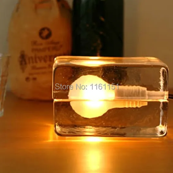 

Free shipping Series design house block ice cubes lamp table lamp,Nordic American fashion ice lamp