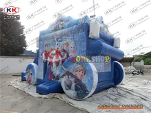 Inflatable Princess trampoline combination Inflatable ice and snow Castle Slide Castle combination inflatable slides for sale