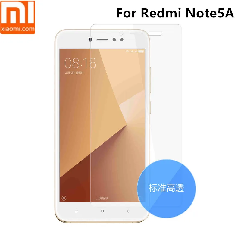 

2pcs 100% original xiaomi redmi note 5a screen protector anti Scratch Proof High Transparency PET protective film redmi note5a