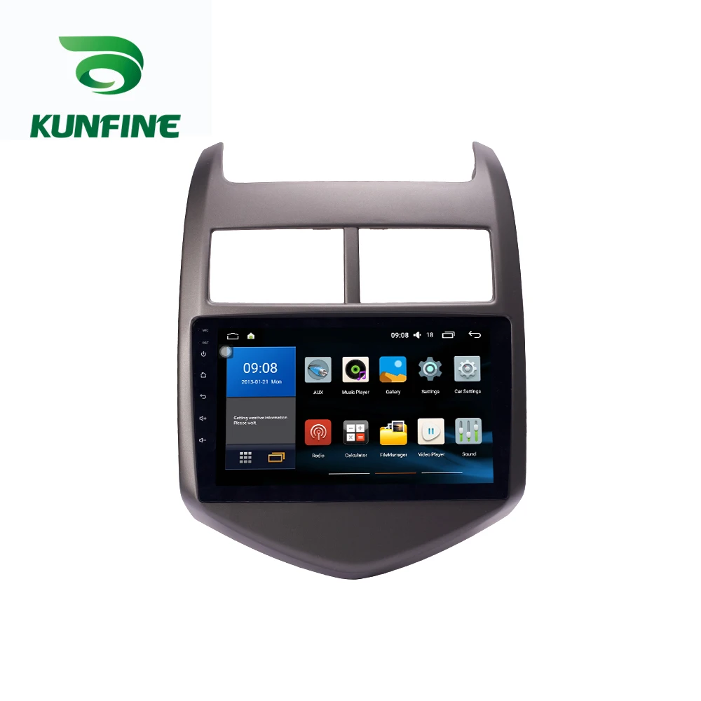 Discount Octa Core 1024*600 Android 8.1 Car DVD GPS Navigation Player Deckless Car Stereo for Chevrolet AVEO 2011-2013 Radio Headunit 4