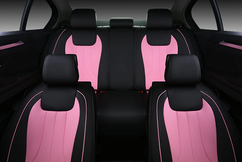 Роскошный Авто универсальный чехол из искусственной кожи для автомобильных сидений Автомобильные чехлы для сидений автомобиля Лада Тойота Ниссан Сузуки для Opel Honda ford volvo