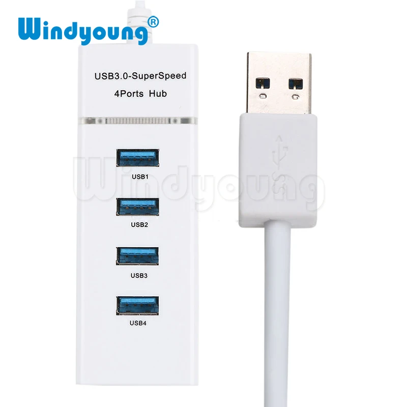 Mini USB HUB 3.0 5Gbps 4 PortMicro USB 3.0 HUB USB Splitter Adapter Super Speed High Quality Computer Peripherals White/Black